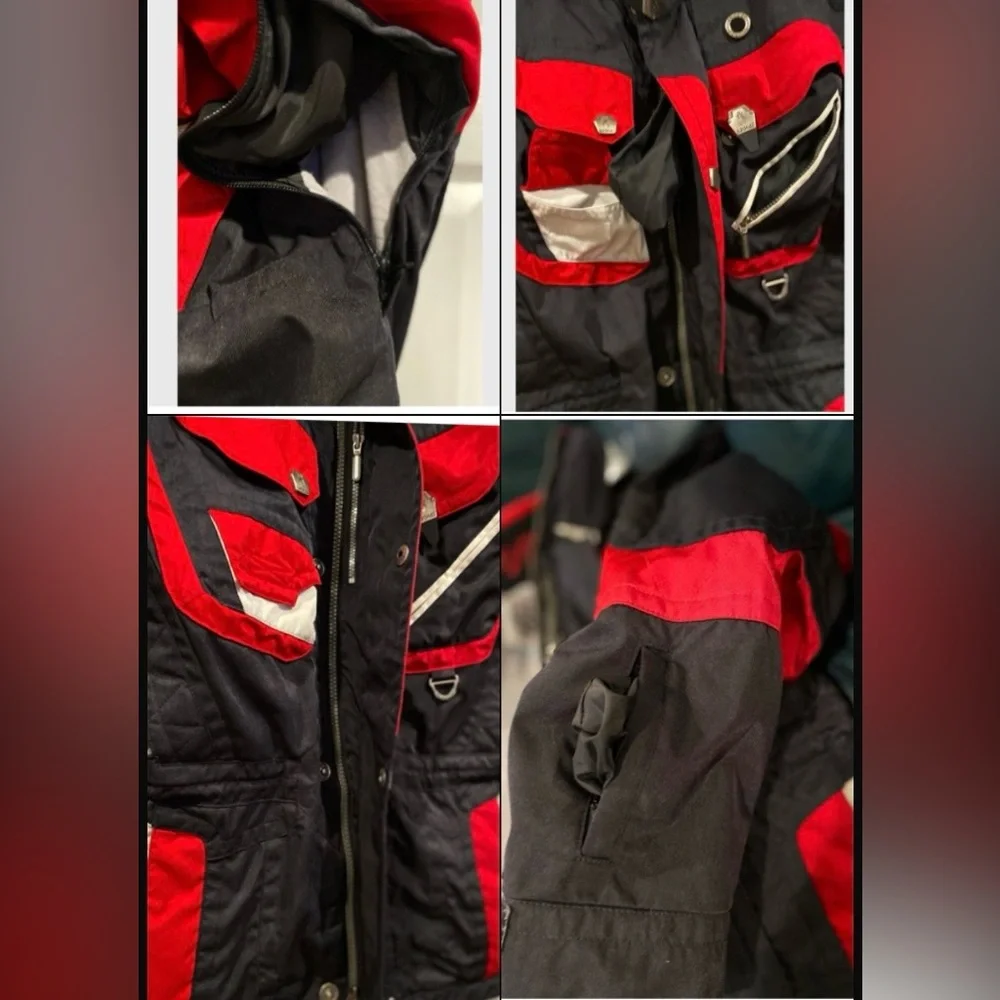 Vintage Spider Dermizax
Jacket Men's size S Black and Red with zip hood - Picture 15 of 17